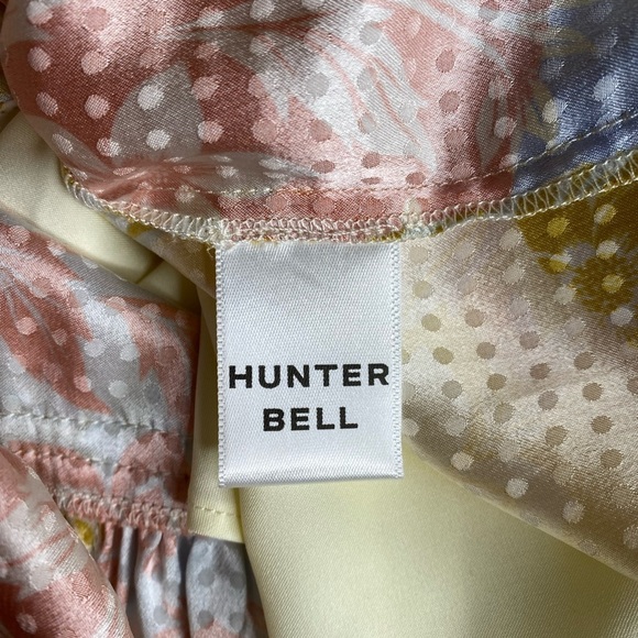 Hunter Bell Silk Blakely Dress In Flower Patchwork - Picture 11 of 11